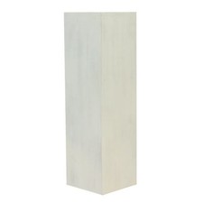 Säule Holzsäule Dekosäule Podest Sockel Blumenständer Holz Lime-Weiß mittel 75cm