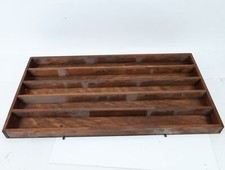 Schaukasten Setzkasten Sortierbox offen Holz dunkel gebeizt