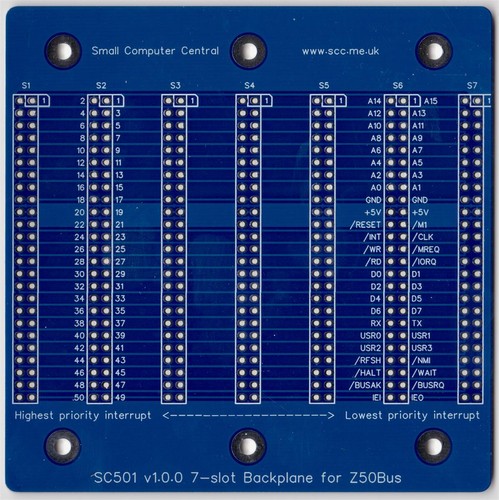 Sc501 slot backplane - 7-slot,