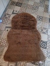 Großer Teppich Dekofell Braun XXL QVC Deko