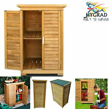 Allwetter Holz Outdoor Garten Rasen Schrank Geräteschuppen Regal Schrank Aufbewahrung 