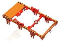 Märklin 26350 26355 Lokrahmen Fahrwerksrahmen von Dampflok Adler NEU