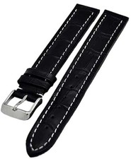 Uhrenarmband kalbleder schwarz - uhrenarmband,