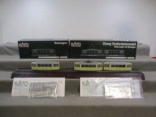 Kato Spur H0 K30900/01 Straßenbahnmodell mit Beiwagen Aufbauwagen Analog in OVP