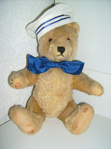 Steiff teddy 50er mit knopf - teddy,