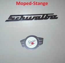 Simson Schwalbe SET Schriftzug am Knieblech Warenzeichenplakette silber Lenker