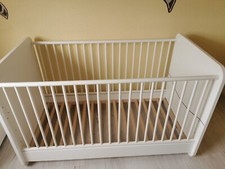 Babybett Hülsta 140x70cm weiß