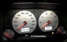 VW Golf 3 Tacho 1,8 silber edition Tankwarnleuchte Blau Rot Weiß LED 75PS 90PS