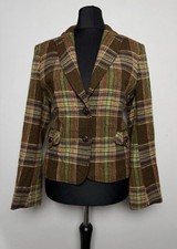 Tweed Blazer Jackett Jacke Gr