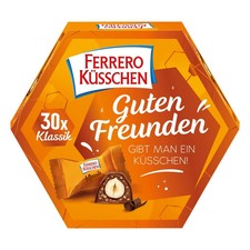 Ferrero Küsschen, 1x30 Stück, XXL  Geschenk Box Pralinen, 267gr, Neu&Ovp