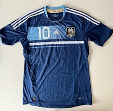 Messi Argentinien original Adidas Trikot Blau Größe L #10