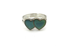 New Heart Mood Ring Silver