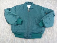 Vintage MA2 Bomberjacke Medium Grün Nylon CWU-45/P Cold Weather Flight Style