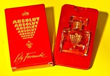 LILY FAROUCHE ABSOLUT ALTER 4,5 cm MINI WERBE PARFUM FLACON NOCH BEFÜLLT IN BOX