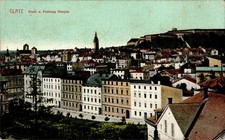 AK GRUSS AUS SCHLESIEN GLATZ BZ BRESLAU STADT + FESTUNG DONJON COL. 1913