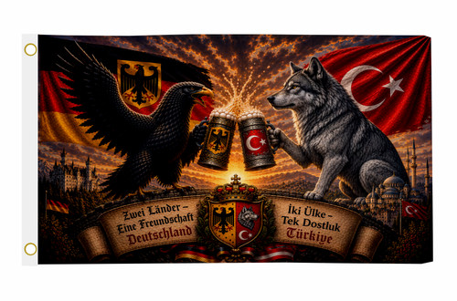 Fahne flagge freundschaft - fahne,