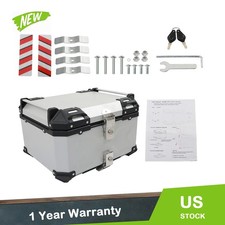 55L Silver Motorcycle Luggage