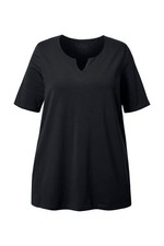 Ulla Popken Damen große Größen T Shirt A Linie Tunika Ausschnitt Halbarm 807259