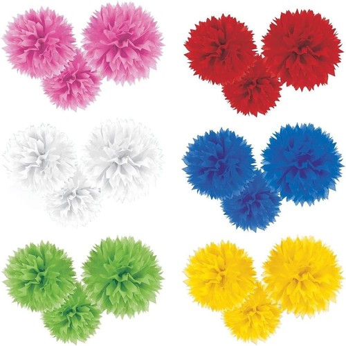 Papier deko pompons - 3, stück