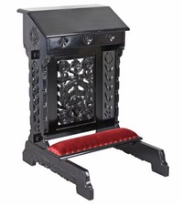  Beichtstuhl Massivholz Kniebank Sakral Betstuhl Kirchenbank Gebetsbank Kniebank