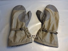 Neu Original Bundeswehr Faust Handschuhe gefüttert Leder Baumwolle oliv Jagd Gr9