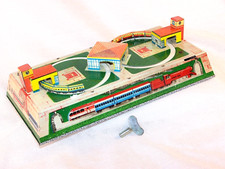 DDR-UdSSR Blechspielzeug-Eisenbahn-für Sammler, komplett m. OVP u. Schlüssel,