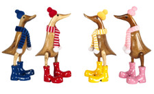 Ente mit Mütze Schal und