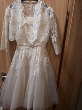 Brautkleid Hochzeitskleid mit Jacke original von 1961  Gr. 34/36 - 1x getragen