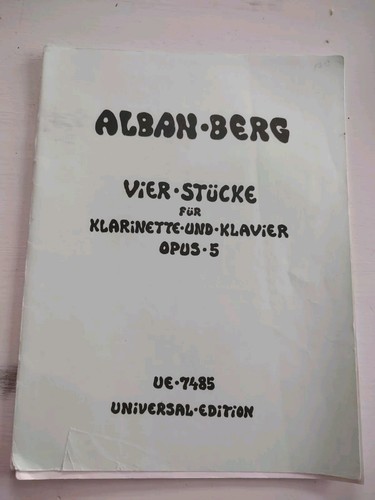 Vier stucke fur klarinette - fur,