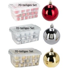 Baumkugeln Set 70-teilig rot /