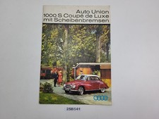 Werbezeitschrift Auto Union DKW 1000 S Coupé de Luxe F9 50er 60er #25B541