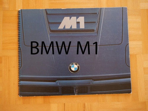 Bmw hardcover prospekt - m1, hardcover-prospekt
