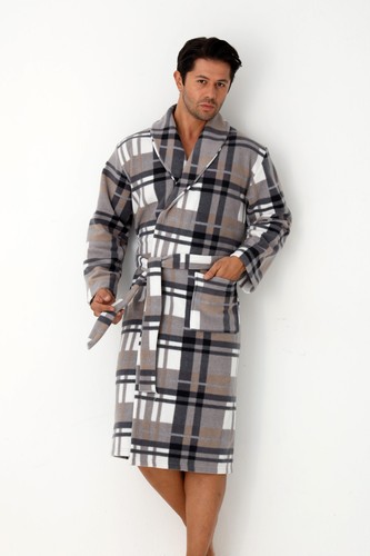 Bademantel herren fleece - bademantel,