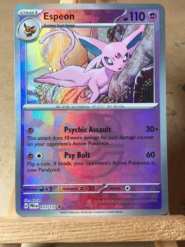Pokémon card espeon 033 - pokémon,