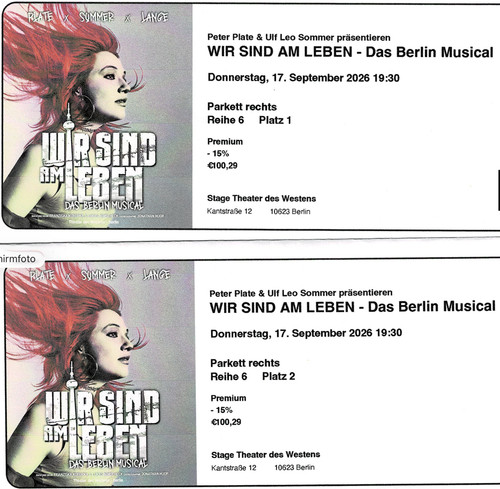 Premium musicalkarten wir - premium,
