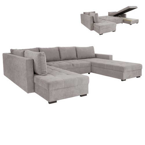 Wohnlandschaft light grey - grey,