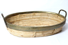 Designer Bambus Rattan Messing