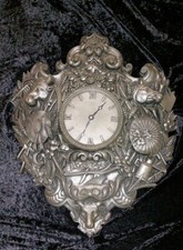 Zinn Uhr, sehr schön