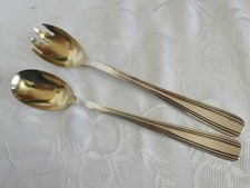 Salatbesteck Deetjen versilbert/vergoldet