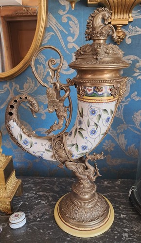 Prunkvase deckelvase füllhorn - deckelvase,