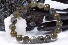 Edelstein Armband Spektrolith | 10mm Kugelarmband