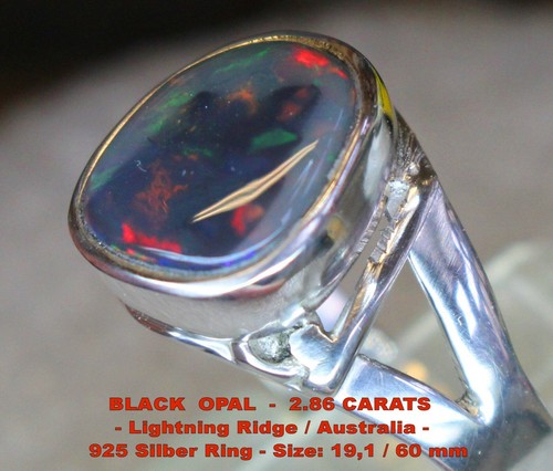 Black opal 2 86 karat - black, 2.86
