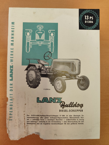 Lanz d1306 traktor - lanz,