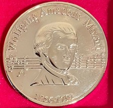 Gedenkmünze Wolfgang Amadeus Mozart - Salzburg - wie neu