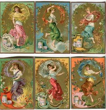 Liebig-Sammelbilder Serie Nr. A 181, Frauengestalten mit Schleier