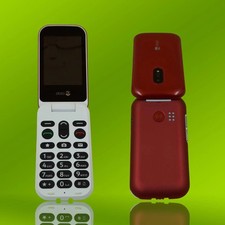 Doro 6040 Seniorenhandy Rot - Einfaches Mobiltelefon mit Notruffunktion