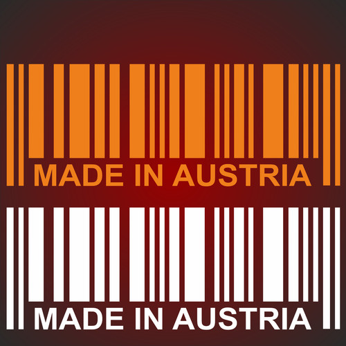 12cm barcode aufkleber - barcode, made