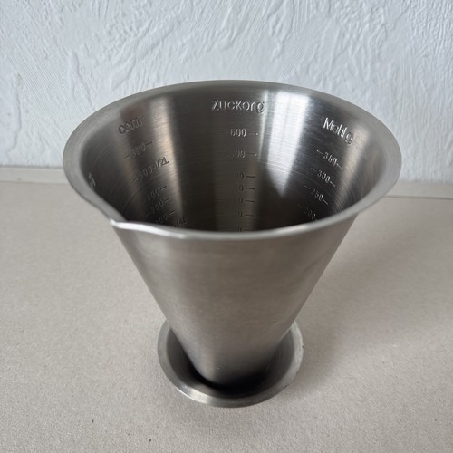 Edelstahl messbecher retro - edelstahl,