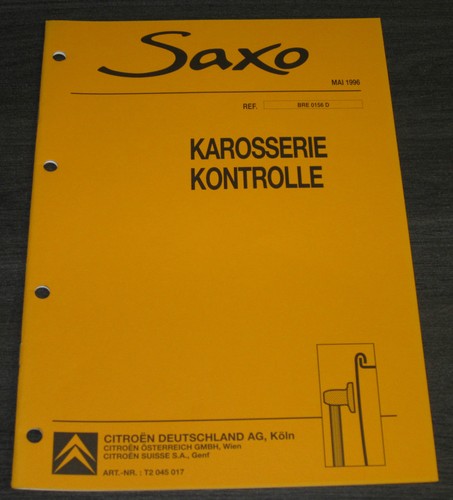 Werkstatthandbuch citroen saxo - citroen,