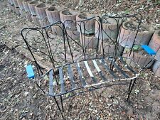 1 Bistro Bank  aus Metall Antiker Vintage Balkon Garten Terrasse Retro Möbel